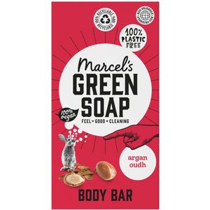 Marcel's Green Soap - Showerbar - Argan & Oudh - 6 x 150 gr - Voordeelverpakking