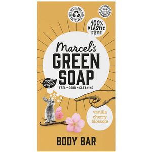 Marcel's Green Soap - Showerbar - Vanilla & Cherry Blossom - 150 gr