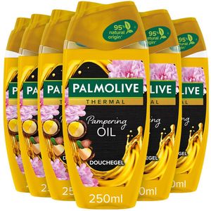 Palmolive - Thermal Pampering Oil - Douchegel - 6 x 250 ml - Voordeelverpakking