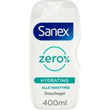 Sanex - Douchegel Zero% - Hydraterend - 3 x 400 ml - Voordeelverpakking