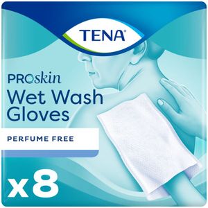 TENA - Wet Wash Handschoen - Zacht - Geïmpregneerd - Zonder Parfum