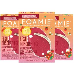 Foamie - Shower Bar - Berry Basilicious - 80 gr