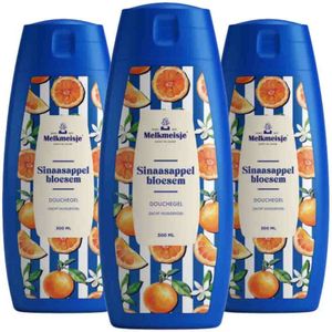 Melkmeisje - Douchegel - Sinaasappel - 3 x 300 ml - Voordeelverpakking
