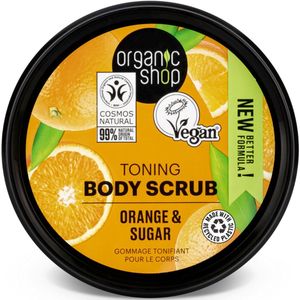 Organic Shop - Body Scrub Orange - Voordeelverpakking - 3 x 250 ml