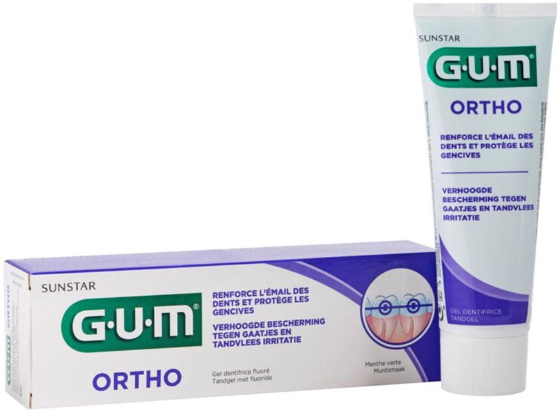 GUM - Ortho - Tandpasta - 3 x 75 ml - Voordeelverpakking
