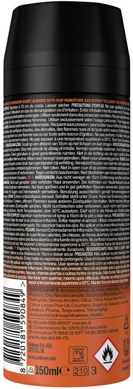 Axe - Deodorant Bodyspray - Sunset Fresh - 3 x 150 ml - Voordeelverpakking