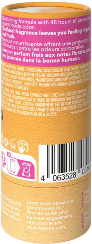 Foamie - Deodorant Stick - Happy Day - 40 gr - 3x