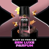 Axe - Deodorant Bodyspray - Cocoa Velvet - 3 x 150 ml - Voordeelverpakking