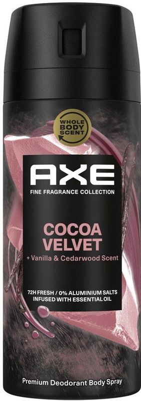 Axe - Deodorant Bodyspray - Cocoa Velvet - 3 x 150 ml - Voordeelverpakking