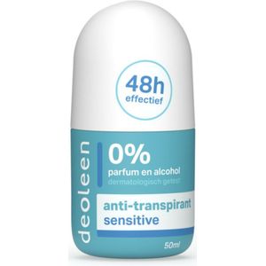 Deoleen - Deodorant Roller - Sensitive - Anti-Transpirant - 0% Parfum - 0% Alcohol