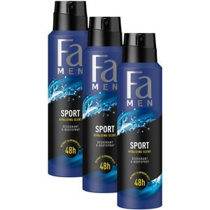 Fa - Men - Deodorant Spray - Sport - Vegan Formule - 48 Uur Bescherming