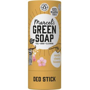 Marcel's Green Soap - Deodorant Stick - Vanille & Kersenbloesem - Biologisch