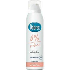 Odorex - Deospray - 0% Parfum - 0% Alcohol - Hypoallergeen - 48 Uur Effectief