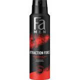 Fa - Men Deodorant Spray - Voordeelverpakking - 3 x 150 ml - Attraction Force
