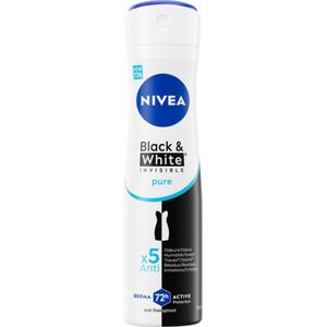 NIVEA - Deodorant Spray Invisible For Black & White Pure - 150 ml