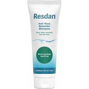 Resdan - Anti-Roos Shampoo - Normaal tot Vet Haar - Salicylzuur - Menthol
