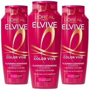 L'Oréal - Elvive Color Vive - Shampoo - 3 x 250 ml - Voordeelverpakking