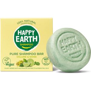 Happy Earth - Shampoo Bar Volume & Shine - 70 gr - 100% Natuurlijke Ingrediënten