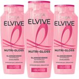 L'Oréal - Elvive Nutri Gloss - Shampoo - 3 x 250 ml - Voordeelverpakking