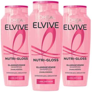 L'Oréal - Elvive Nutri Gloss - Shampoo - 3 x 250 ml - Voordeelverpakking