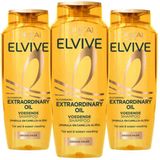 L'Oréal - Elvive Extraordinary Oil - Shampoo - 3 x 250 ml - Voordeelverpakking