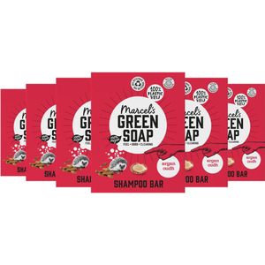 Marcel's Green Soap - Shampoobar - Argan & Oudh - 6x 90 gr