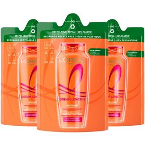 L'Oréal - Elvive Dream Lengths - Shampoo - 3 x 250 ml - Voordeelverpakking
