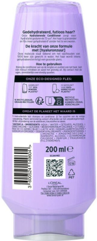 L'Oréal - Elvive Hydra Hyaluronic - Conditioner - 200 ml