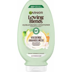 Garnier - Loving Blends - Conditioner - Voedende Amandelmelk - 3 x 250 ml - Voordeelverpakking