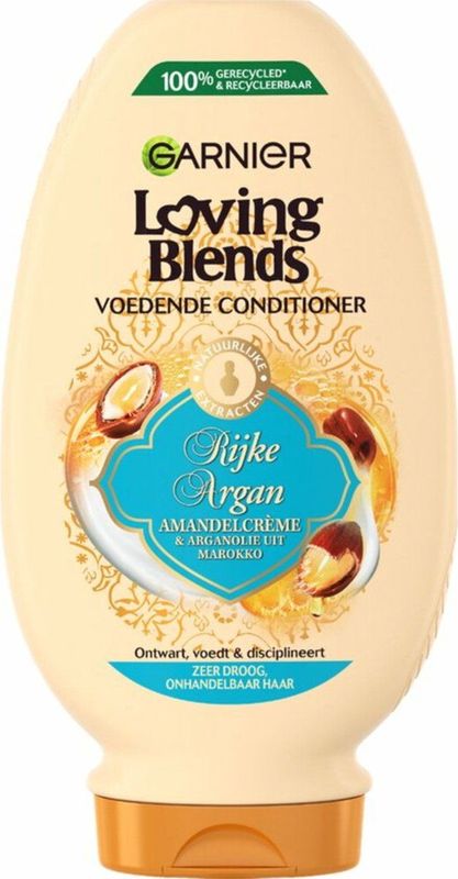 Garnier Loving Blends - Rijke Argan Conditioner - 3 x 250 ml - Voordeelverpakking