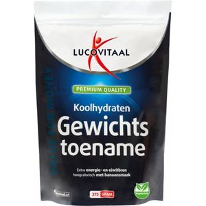 Lucovitaal - Koolhydraten Gewichtstoename Poeder - 375 gr - Banaan