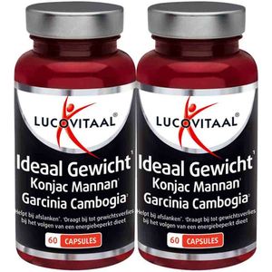 Lucovitaal - NuSlank - 2x 60 Capsules - Konjacwortel - Garcinia Cambogia