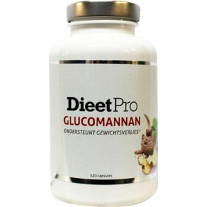 Dieet Pro - Glucomannan - 120 Capsules - 500 mg per Capsule