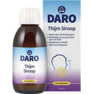 Daro - Thijmsiroop - 200 ml - Origineel - Goed voor de Luchtwegen