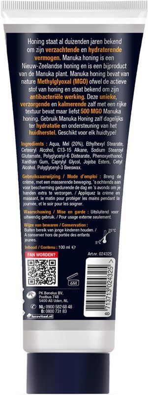 Lucovitaal - Manuka Honing Zalf - 3 x 100 ml - Voordeelverpakking