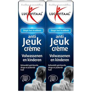 Lucovitaal - Anti-Jeuk Crème - 50 ml - Medisch Hulpmiddel - Voor Droge Huid