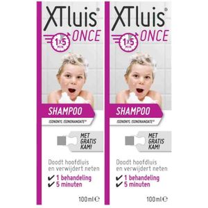 XT - Luis Once Shampoo - 100 ml - Medisch Hulpmiddel - Doodt Hoofdluis en Verwijdert Neten