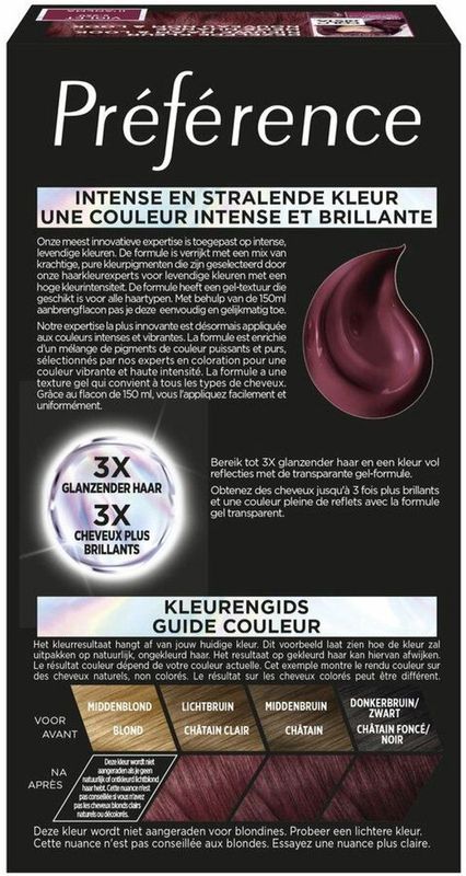 L'Oréal - Preference Vivids - Permanente Haarkleuring - Violet - 3x