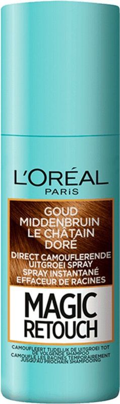 L'Oréal - Magic Retouch - Uitgroeispray - Goud Middenbruin - 75 ml