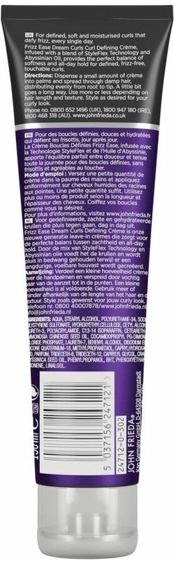 John Frieda - Frizz Ease Dream Curls - Haarcrème - 4 x 150 ml - Voordeelverpakking