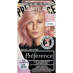 L'Oréal - Preference Vivids - Permanente Haarkleuring - 9.213 Rose Gold - 3x