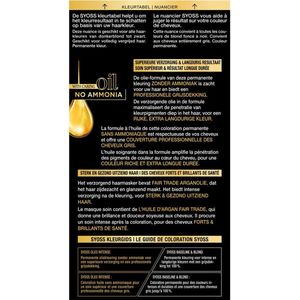 Syoss Oleo Intense - Haarverf - Bruinzwart - 2x
