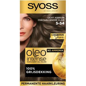 Syoss Oleo Intense - Haarverf - Licht Asbruin - 3x