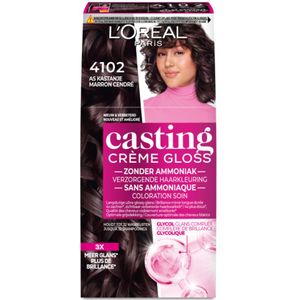L'Oréal - Casting Crème Gloss - Semi-Permanente Haarkleuring - Parelmoer Kastanjebruin - 2x