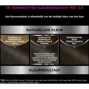 Garnier - Olia - Permanente Crèmekleuring - Donkerbruin - 3 x Voordeelverpakking