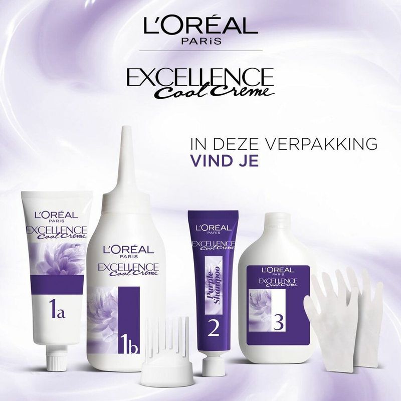 L'Oréal - Excellence Cool Crème - Permanente Crèmekleuring - Ultra As Lichtbruin - 2 x Voordeelverpakking