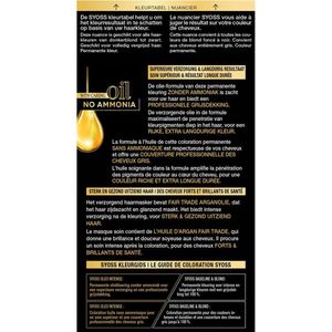 Syoss Oleo Intense - Haarverf - Intens Zwart - 2x