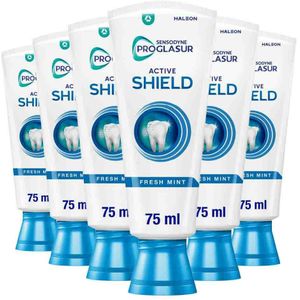 Sensodyne - ProGlasur Active Shield - Tandpasta - 6x 75 ml - Fresh Mint