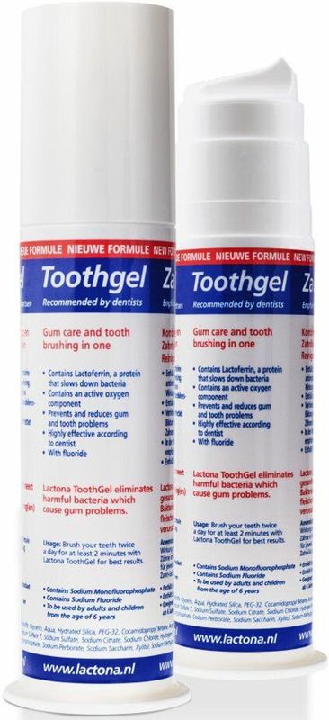 Lactona - Tandgel - 4 x 100 ml - Voordeelverpakking