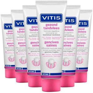 Vitis - Gezond Tandvlees - Tandpasta - 6x 75 ml